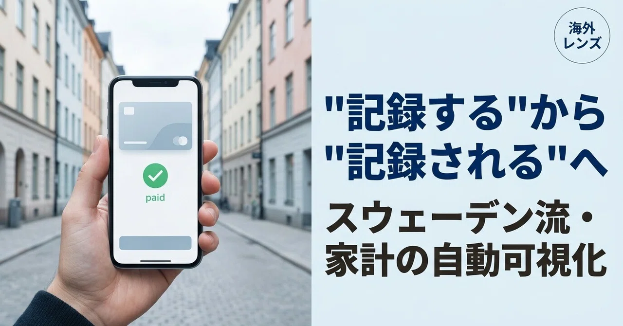スウェーデンの街並みとスマートフォン決済